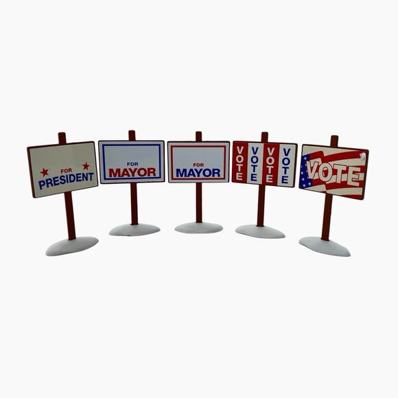 Vintage Dept 56 Mixed Lot Heritage Snow Figurines Signs Ornaments Collectible - Picture 5 of 12